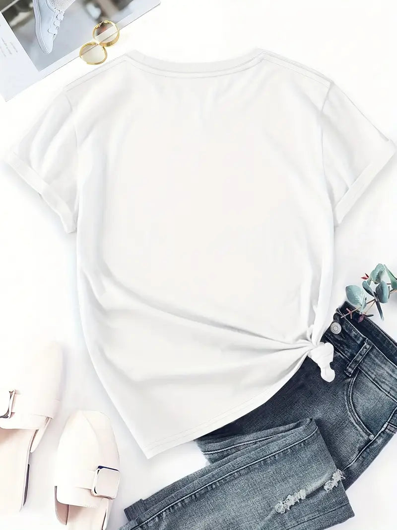 Aimilia - Elegantes T-Hemd Mit Kurzen Ärmeln Und Blumendruck